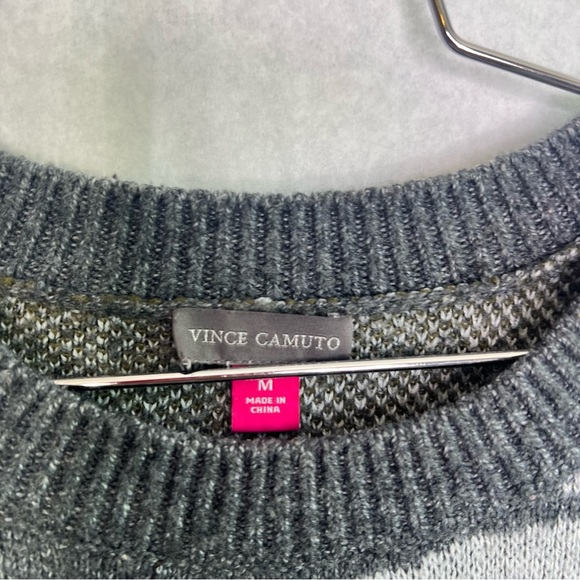 Vince Camuto Sweater camouflage grey green medium - Picture 5 of 6
